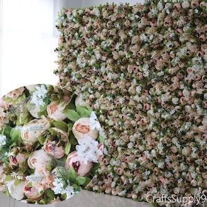 European Style Peony Flower wall,Floral Panel Wall,Artificial Flower Wall Photography Backdrop,Wedding Birthday Party Salon Home Xmas Decor