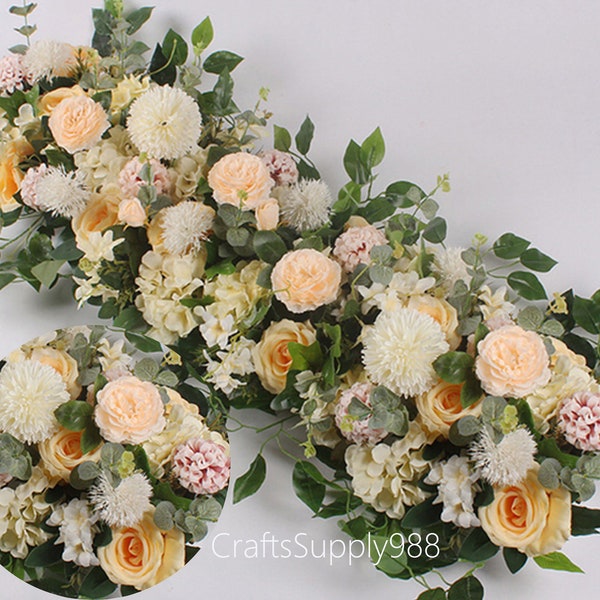 Silk Flower Table Runner Etsy