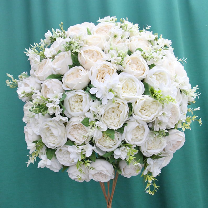 Dusty Pink Blush Flower Ballflower Table Runnerfloral Table - Etsy