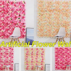Vendita calda 3D Fiore artificiale Matrimonio romantico Sfondo Muro Hotel Decorazione evento BabyShow Natale Home Photo Sfondo Decor