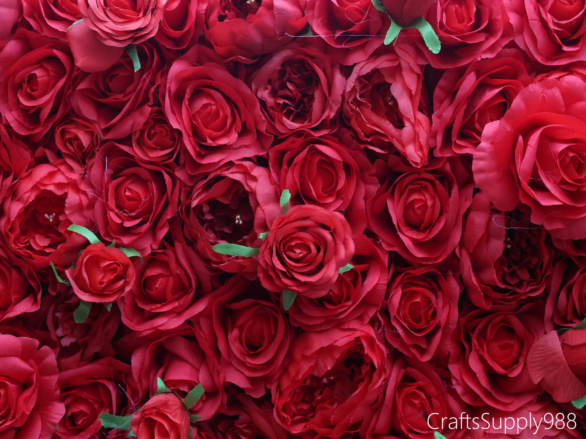 Red Rose Flower Wall,red Floral Panel Wall,5d Artificial Flower Wall