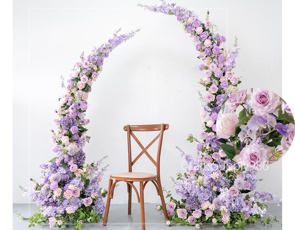 Ghirlanda Di Lavanda Artificiale 1,8m – Finta Vite Fiorita Per Decorazione Casa, Matrimoni, Porte E Pareti