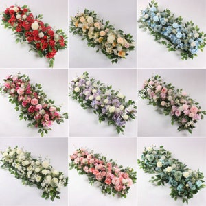 9 Style Silk Peonies Rose Artificial Flower DIY Wedding Wall,Table Runner Flower Row,Wedding Table Centerieces,Wedding Party Marriage Decor