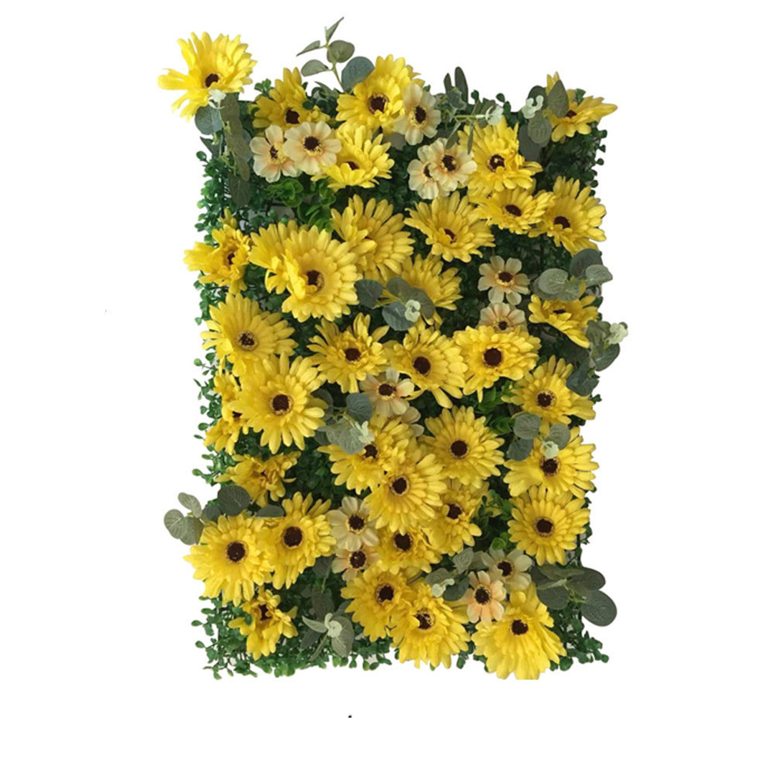 3D Sunflower Artificial Floral Wall for Rutic Wedding Photography