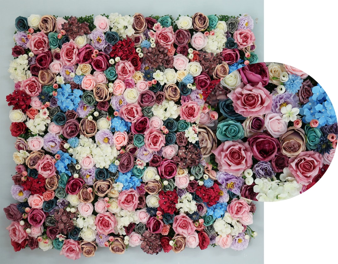Dream Rose Hydrangea Flower Wall for Bridal Shower Event Salon Etsy