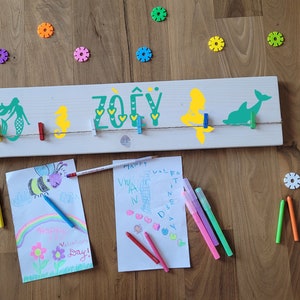 Personalized Name Sign with designs, Kids Wall Art, Customized Kids Artwork Display, Children&#39;s Wall Art, Birthday Gift, St Patricks Day