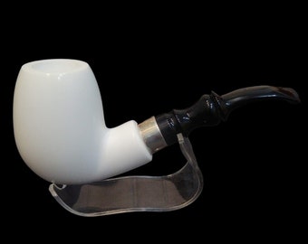 Classic Meerschaum Pipe With Special Leather Box,Straight Meerschaum Pipe,Handmade Meerschaum Pipe