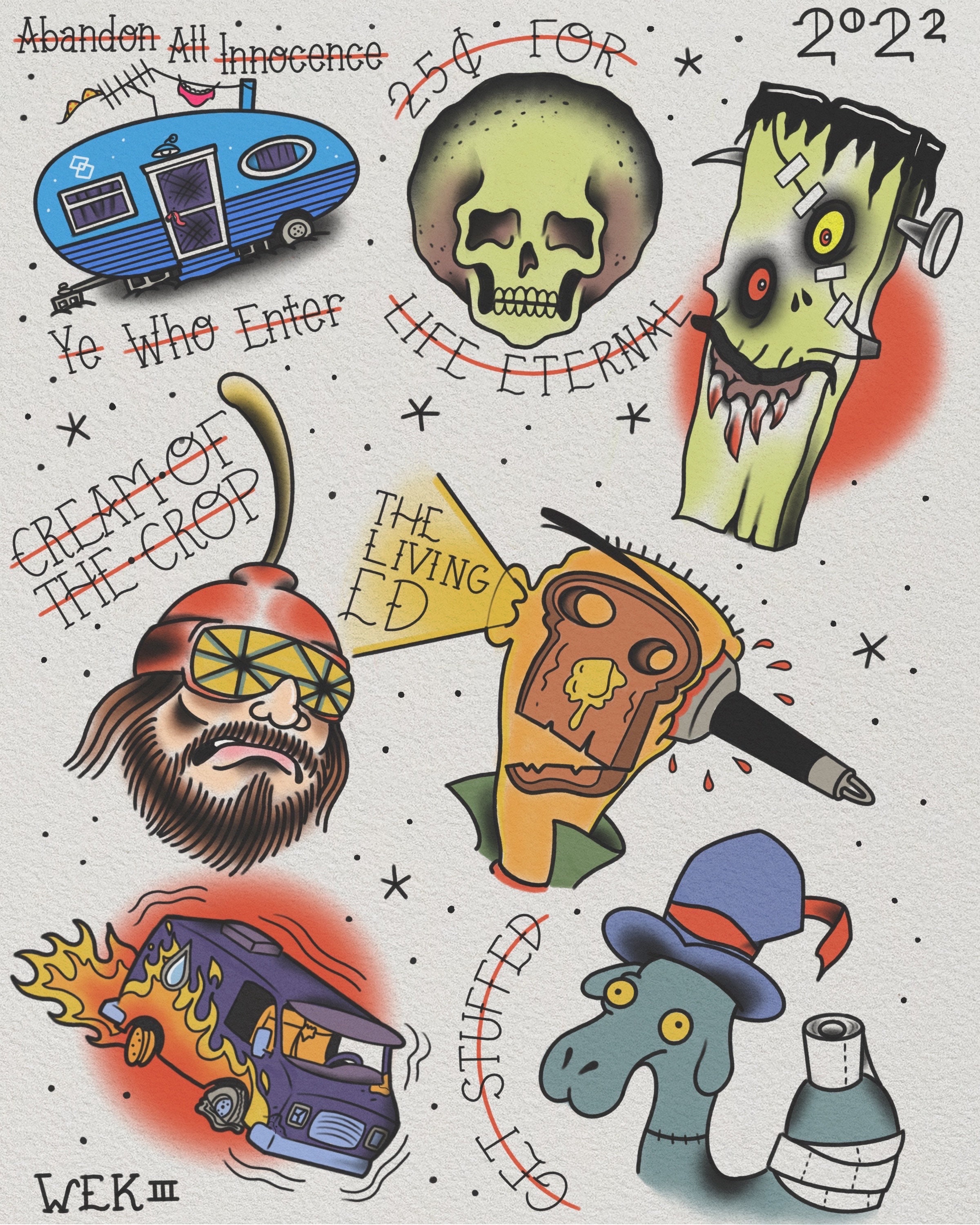 American Traditional Ed, Edd, N Eddy Flash Part 2 - Etsy