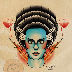 American Traditional Bride of Frankenstein