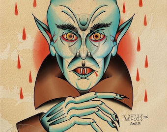 American Traditional Count Orlok Nosferatu