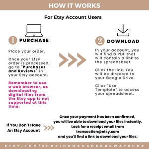 Download instructions for the goal planner