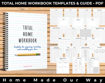 Total Home Workbook Templates for Organizing, Renovating, and Remodeling Your Home • PDF • Instant Download • For Personal Use Only