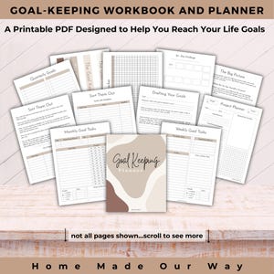 The goal-keeping workbook and goal-keeping planner