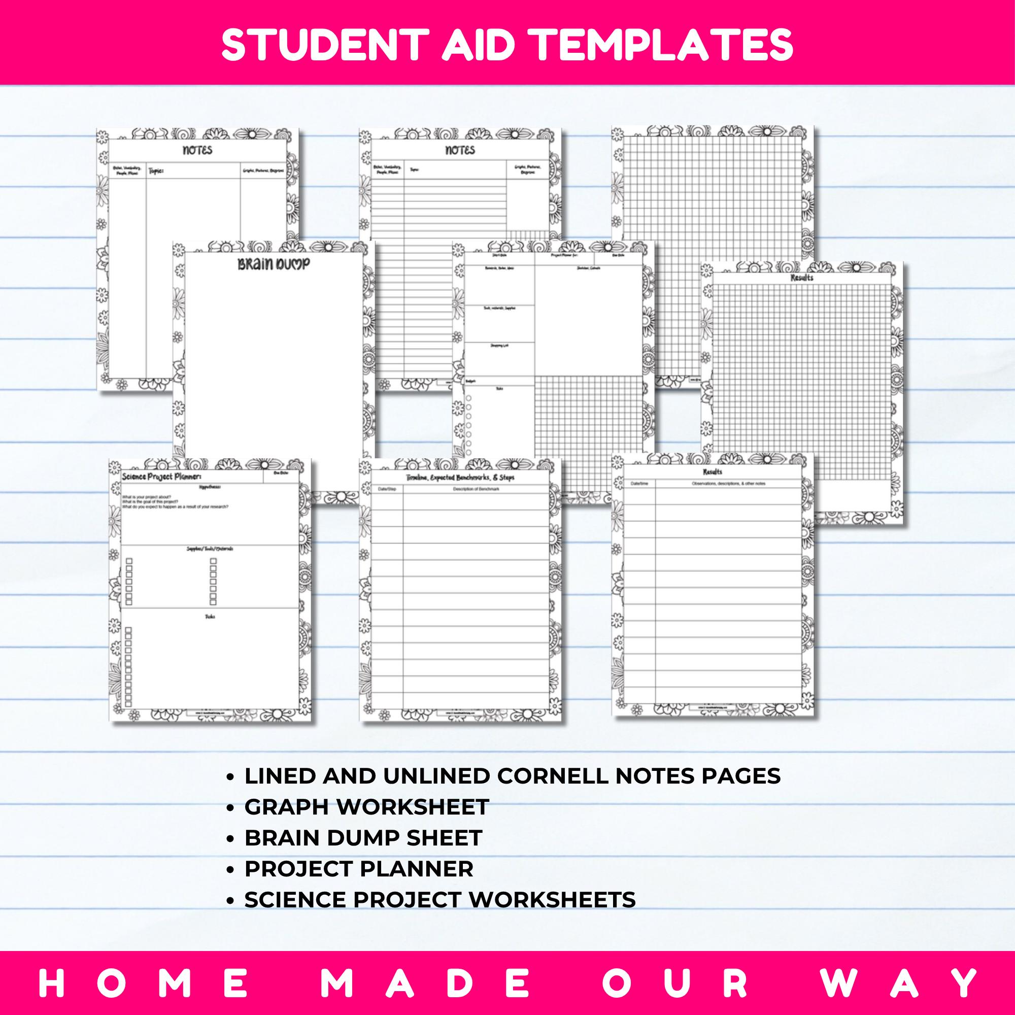 2026 - 2027 Academic Student Planner Printable PDF for Middle and High ...