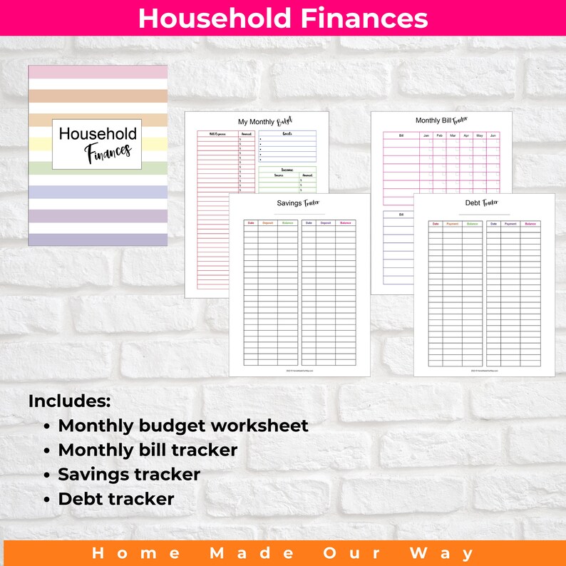 Home Management Binder Printable • A Household Planner for Your Home ...