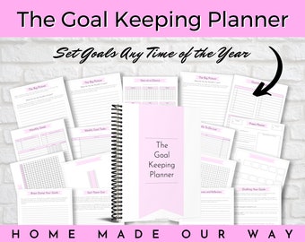 The Goal Keeping Planner • For Any Time of the Year • Banish Procrastination and Complete More Goals • Instant Downloadable Printable PDF