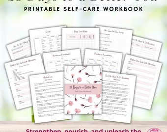 Self-Care Workbook to Better Yourself • Self-Love Journal • Mental Health Worksheets for Self-Esteem and Development • Mindfulness Planner