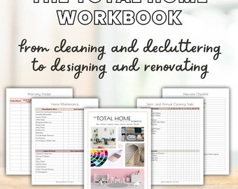 Home Improvement Planner for Home Renovation Projects • Makeovers • DIY Room Design Workbook • Home Maintenance Organizer Printable PDF