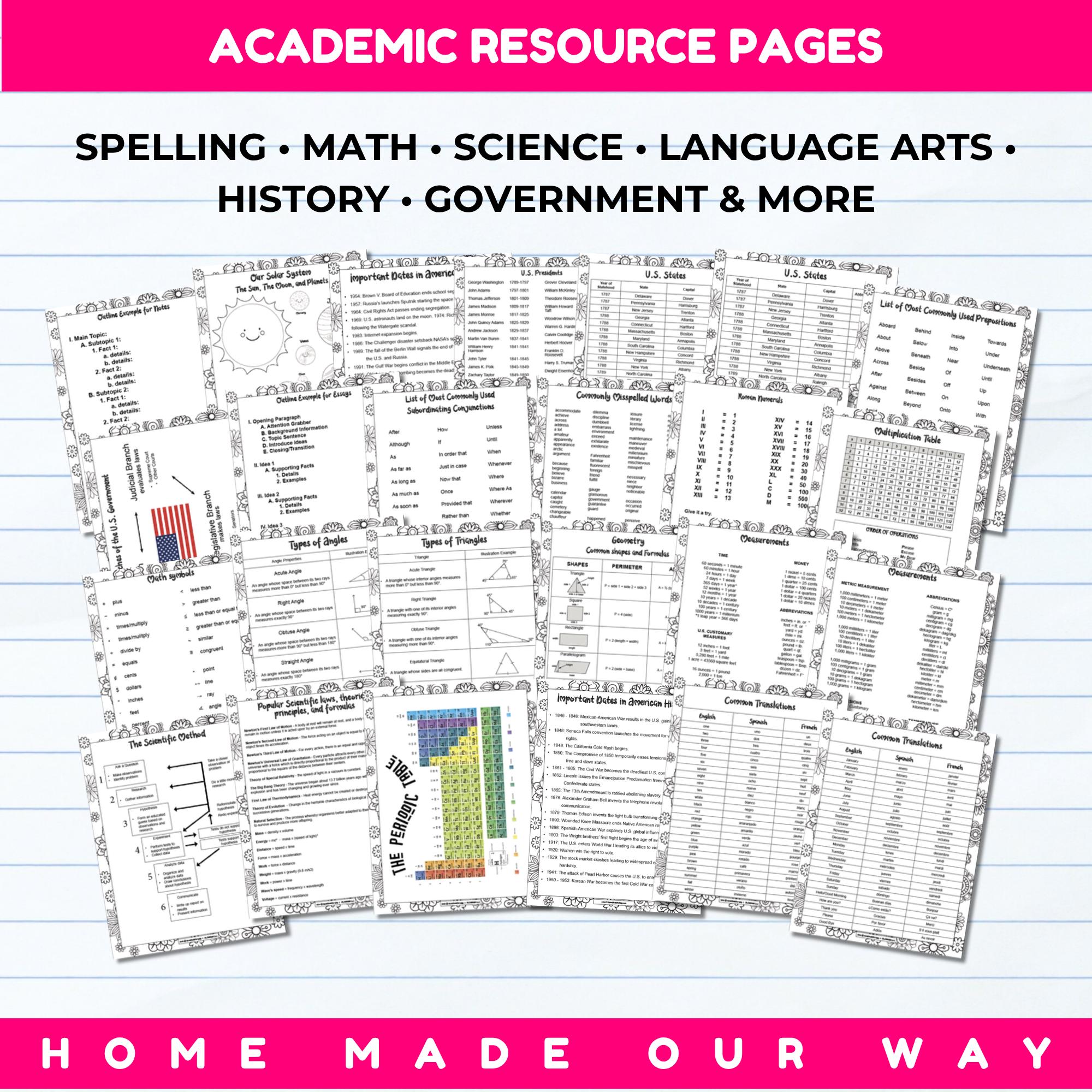 2026 - 2027 Academic Student Planner Printable PDF for Middle and High ...