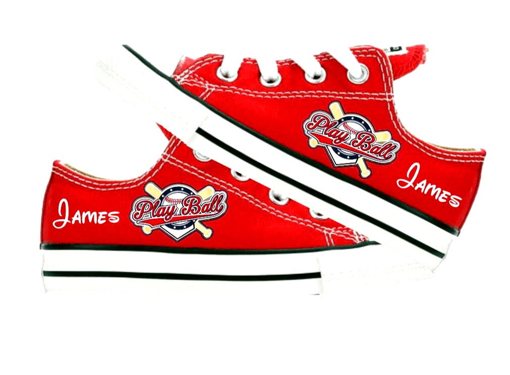 Baseball Converse - Etsy