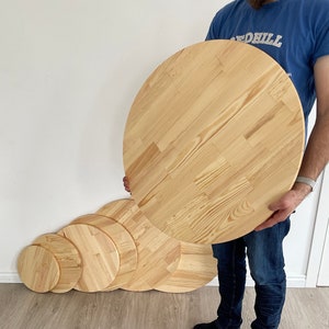40 inch round store wood table top