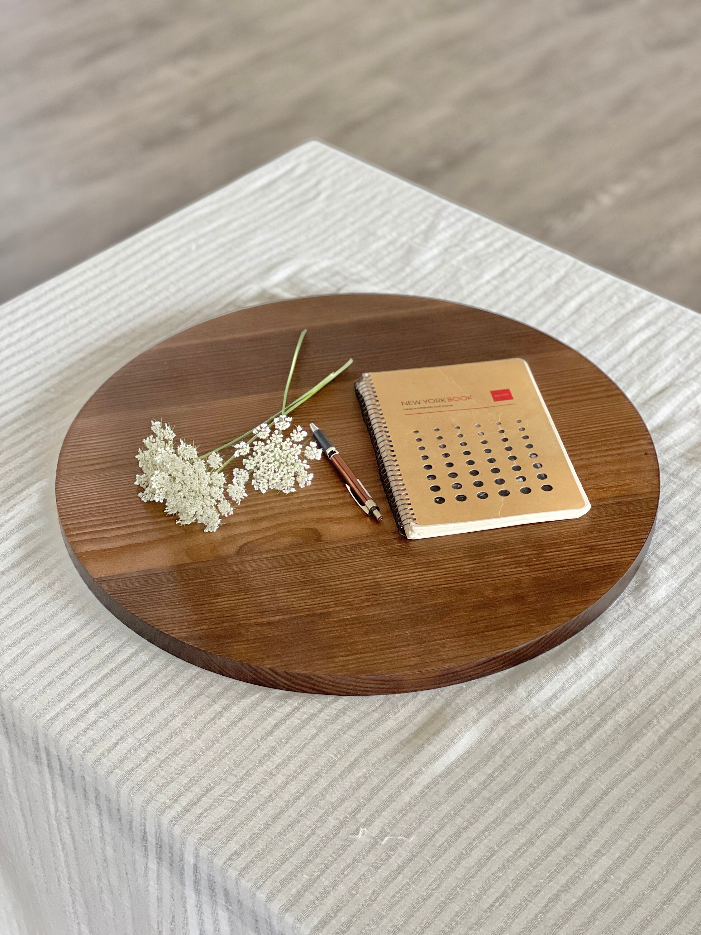 Wooden Table Top Wooden Tray Custom Round Rustic Table Top Etsy