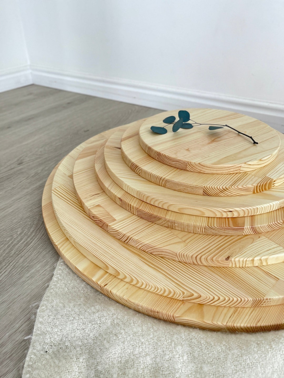 Wooden Table Top, Wooden Tray, Custom Round, Rustic Table Top, Pine
