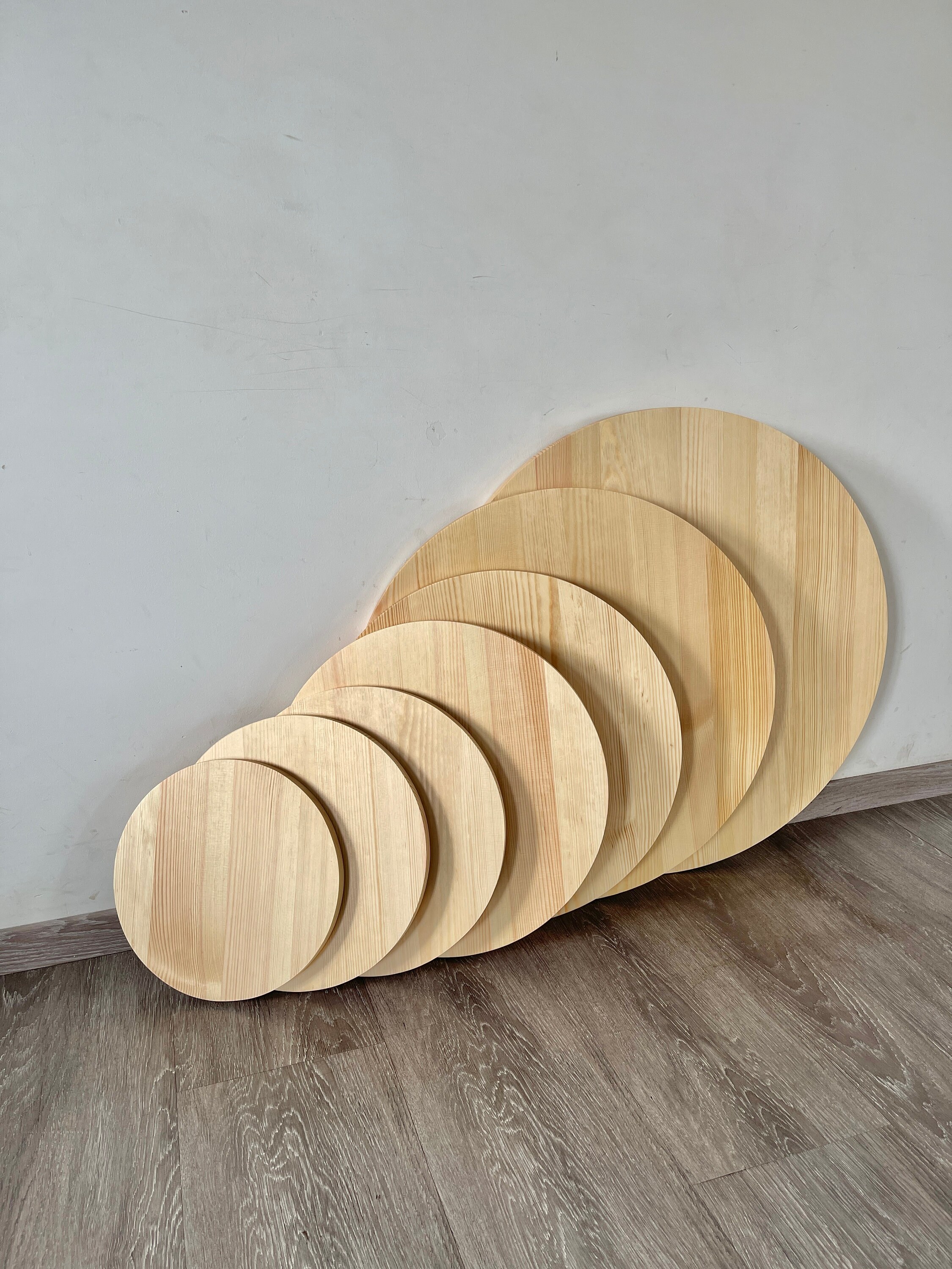 Wooden Table Top, Wooden Tray, Custom Round, Rustic Table Top, Pine