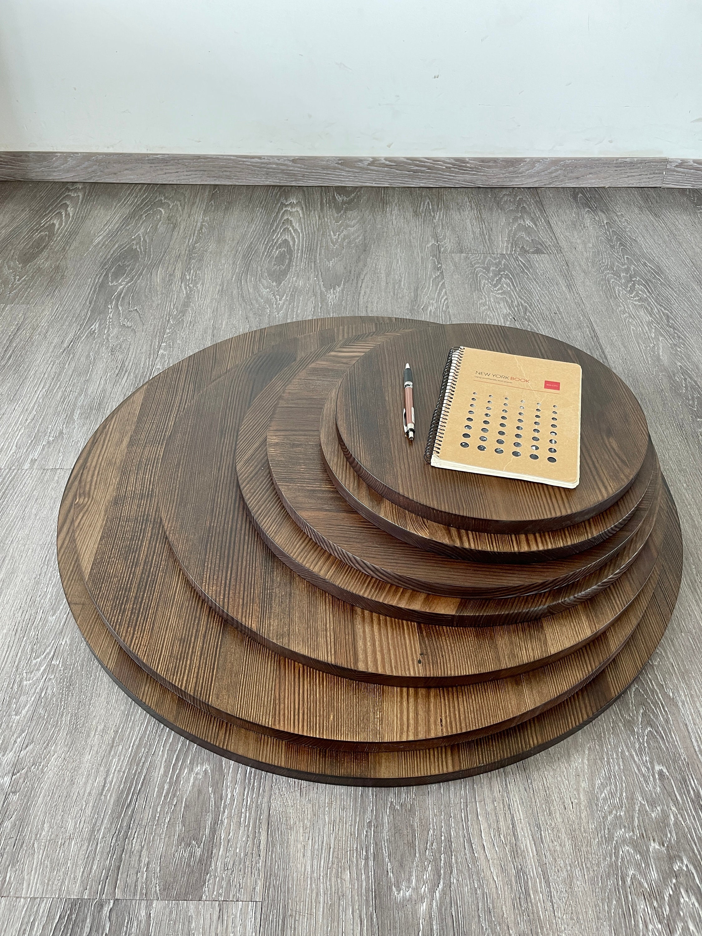 Wooden Table Top, Wooden Tray, Custom Round, Rustic Table Top, Pine