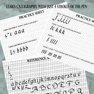 Leer kalligrafie met slechts 4 pennenstreken