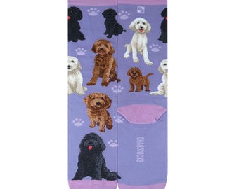 Calzini Doodle Dog in misto cotone lavorato a maglia
