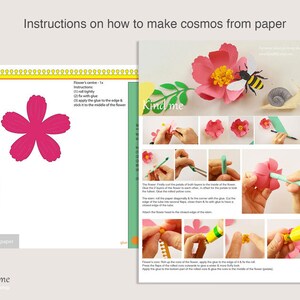 Cosmos Flower Template for Cricut, Svg, Pdf, Esp, Dxf, Instructions ...