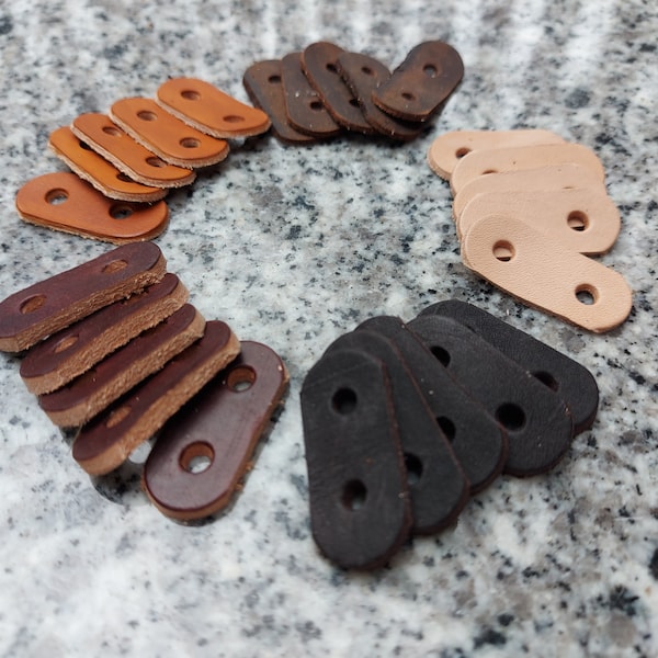 Leather sliders, leather cord stoppers for leathercraft 1-1/4" x 1/2"