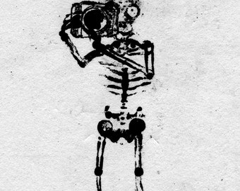 Stampa di fotocamera scheletro 5 x 7".