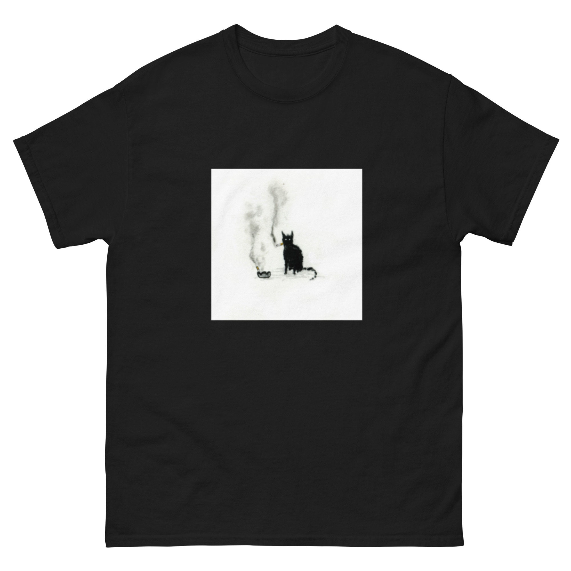 【mahagrid】24SS★ SMOKING CAT TEE MUSINSA | MAHAGRID SMOKING CAT TEE BLACK(MG2EMMT523A)