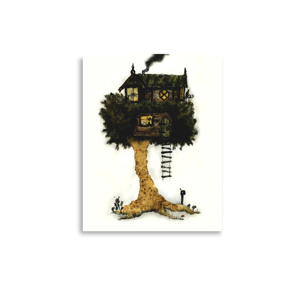 Treehouse Print Physical Print -- Carl's Treehouse 8x10'' & 11x14