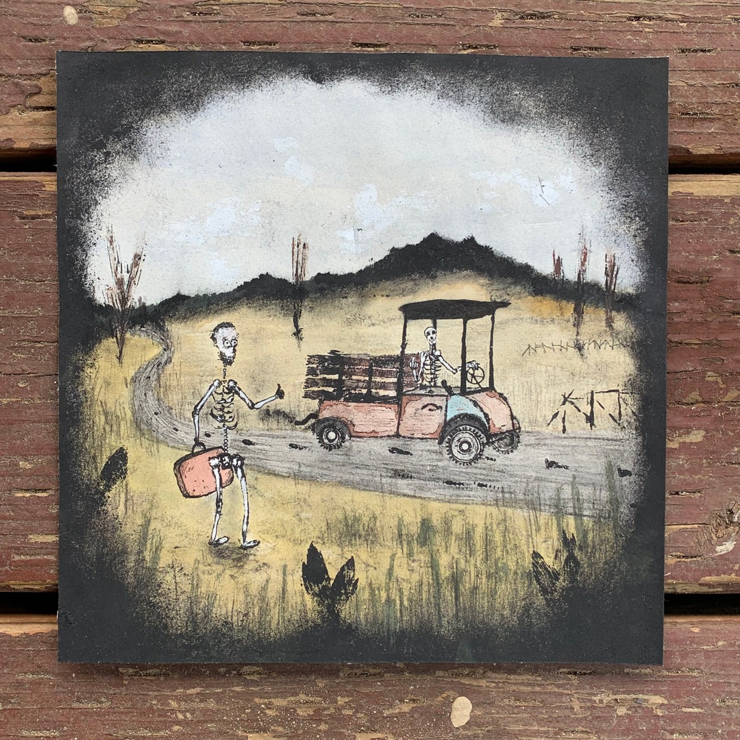 ORIGINAL Hitchhiker Skeleton Shoot Me an Offer 4 Etsy