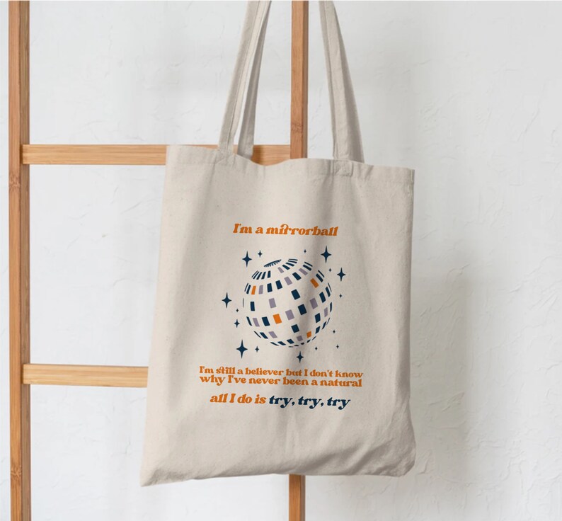 Mirrorball Tote Bag Folklore Merch Folklore Tote Bag Gift Etsy