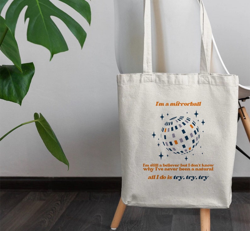 Mirrorball Tote Bag Folklore Merch Folklore Tote Bag Gift Etsy