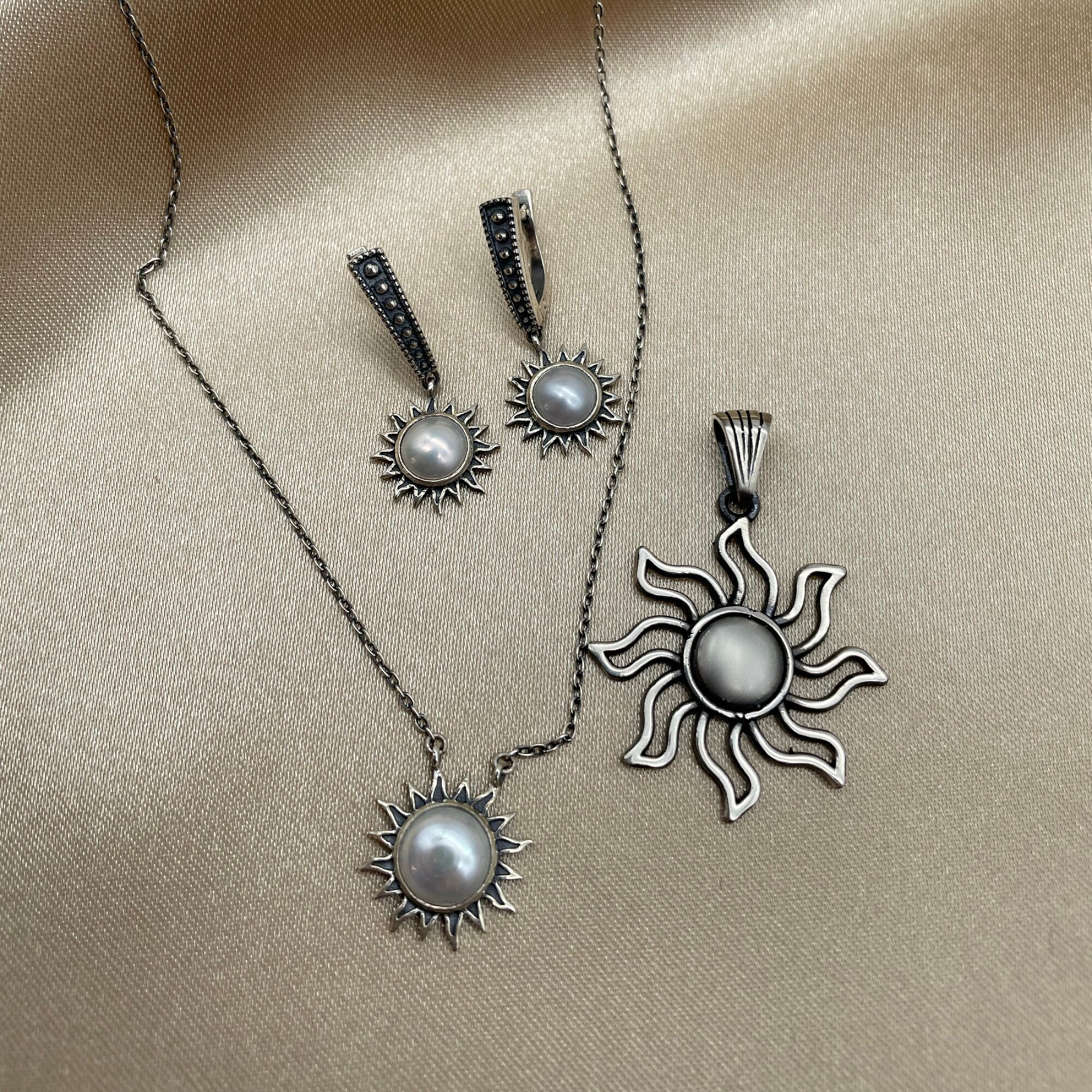 Sun Sterling Silver Sun Pendant - Etsy