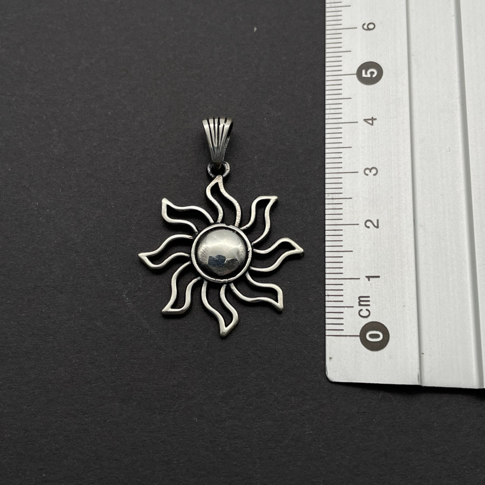 Sun Sterling Silver Sun Pendant - Etsy