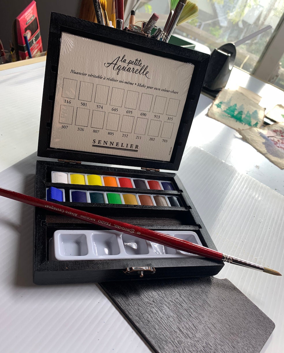 Sennelier La Petite Aquarelle Watercolor Set, 12-Color Half Pan