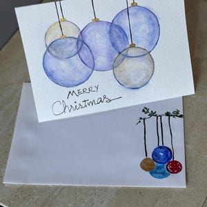 Cartes de Noël 2024 peintes à la main, une seule originale !