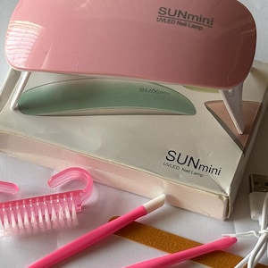 UV LED Nail Lamp, Gel Light Mouse Shape Pocket Size Nail Dryer with USB Cable