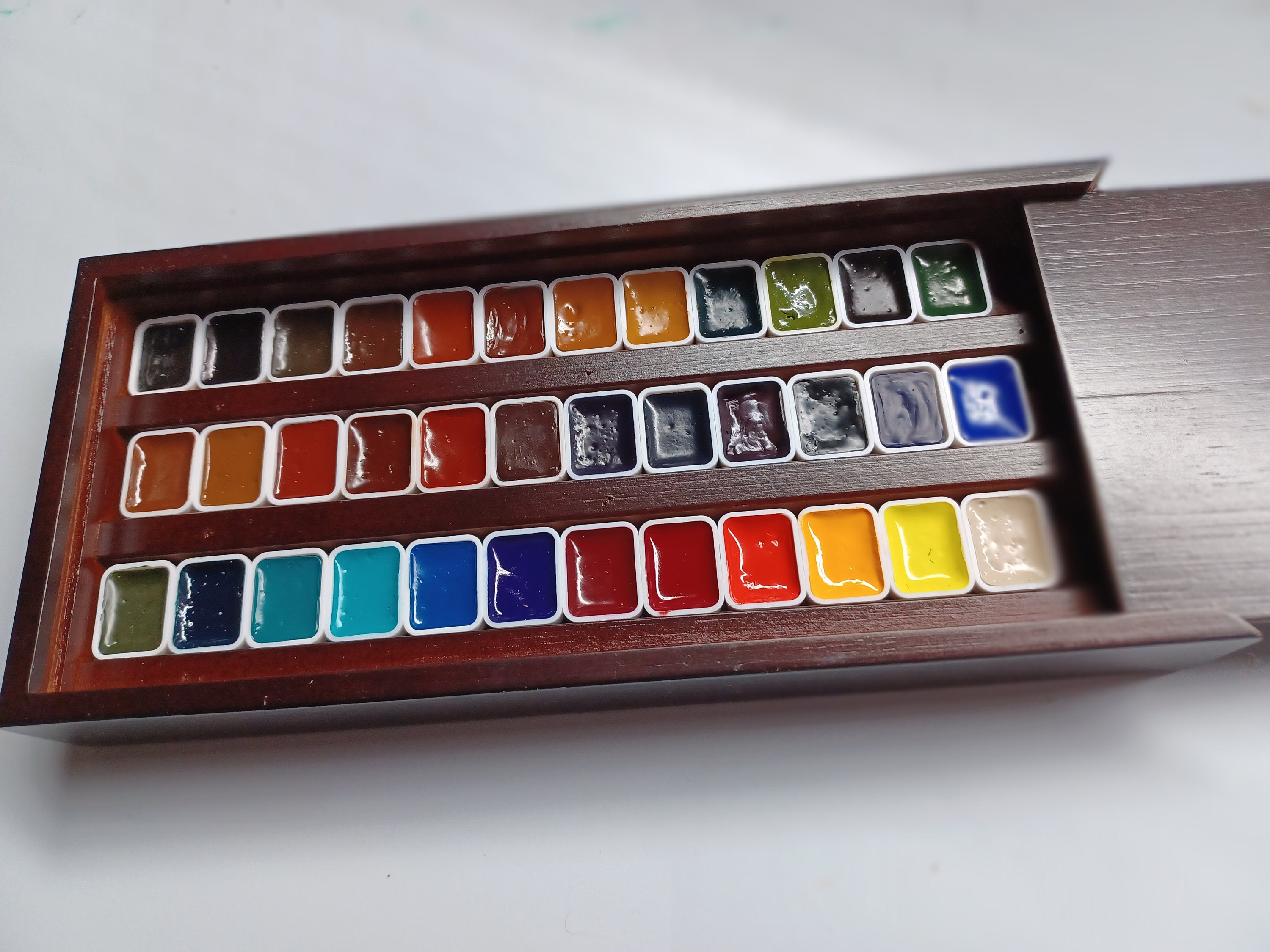 Sennelier Watercolour Paint Set of 12 X 10ml Tubes in Metal Box, Sennelier  Artist Grade Watercolor Paint Set, BRAND NEW 