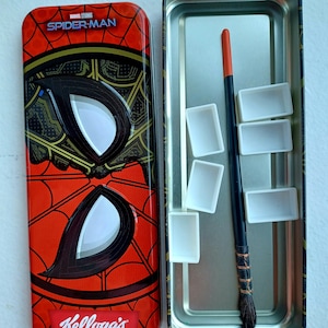 Spiderman Design Metal Tin Pencil/Art Box