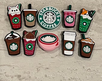 Starbucks croc charms. 10 set