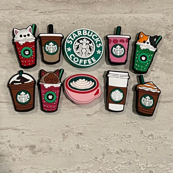Starbucks croc charms. 10 set