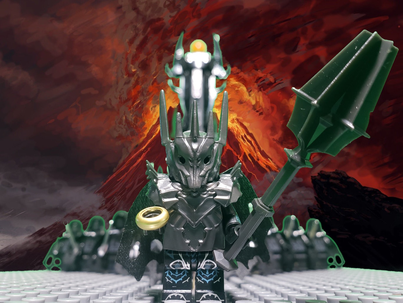 Lego lord of the rings sauron minifigure hot sale