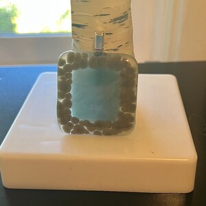 Gray/Light Blue Pendant